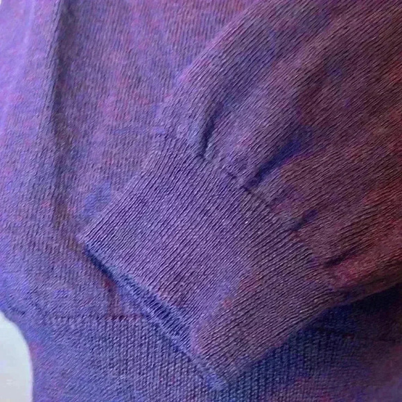 Fiesole 100% fine wool sweater size L purple - Picture 5 of 5
